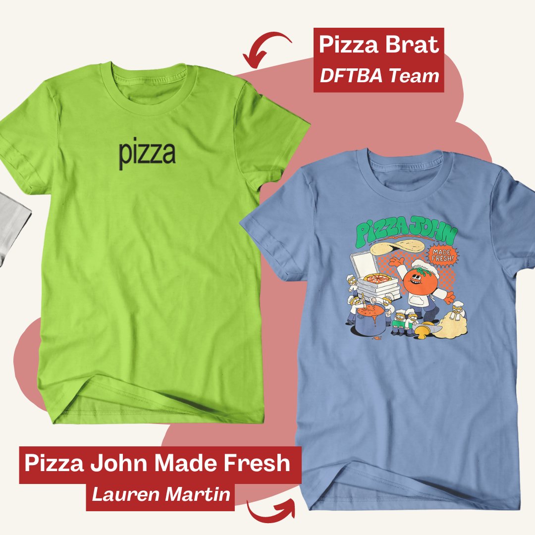 DFTBArecords's tweet photo. The big reveal is here! Go meet the Pizza Johns of 2024 and check out the artists that designed them. 

Shopping is LIVE on the site! https://t.co/UmAMUD5LGo https://t.co/MWrpcoGtNF