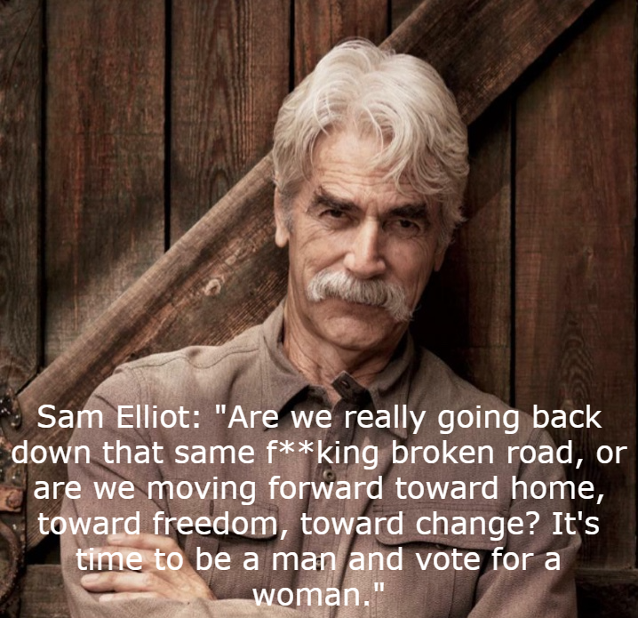 QueenHalloween1's tweet photo. #SamElliot #KamalaHarris ❤️❤️ https://t.co/4HoCmkFKdX