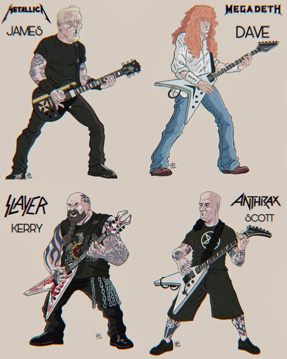 THE BIG 4🤘🏽

Which one is your favorite band?