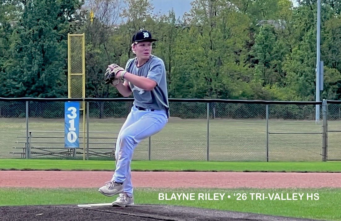 🍀🐅⚾️🍁 DTE Fallball 🧹Big TEAM-FIRST mound/plate/field performances by ALL in Sunday’s varsity DH sweep. Tiger sticks: 16H/20R! 💪💪 Blayne Riley (’26 Tri-Valley HS) dominating pitching debut: (MidRelief) 1.0IP /0H /0R /0BB /2K /69S% ⁦@tvsportsmedia⁩ <a href="/PG_Uncommitted/">PG_Uncommitted</a>⁩