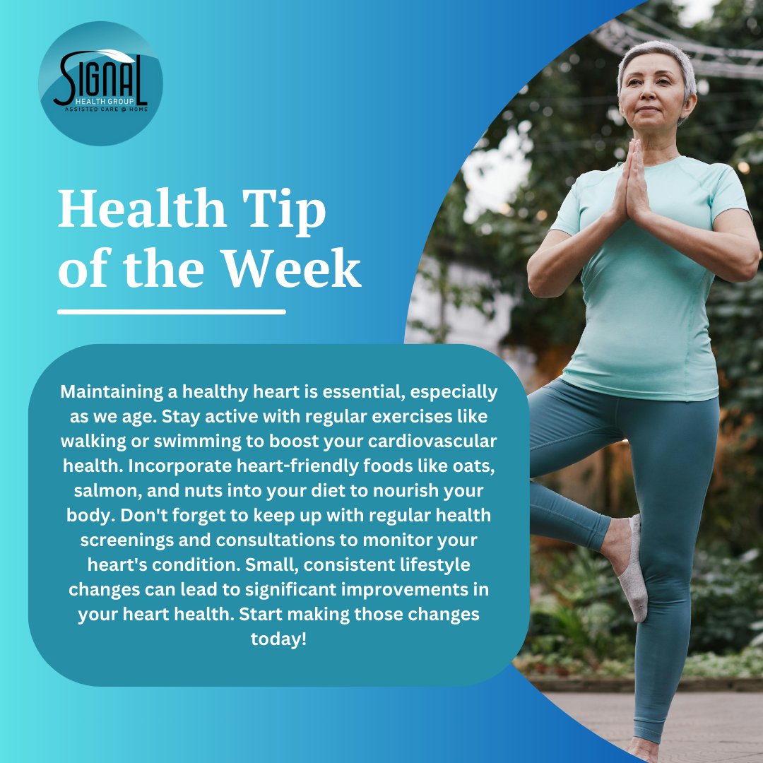 SignalHG_LLC's tweet photo. 💓It’s never too late to take care of your heart! 💪

🌐: https://t.co/woPyaZKgQB
📞: (800) 260-6145

#HeartHealth #HealthyLifestyle #SeniorCare #WellnessTips #CardiovascularCare #StayActive #EatSmart #SignalHealthGroup #HealthyHeart #SeniorWellness #PreventiveCare https://t.co/IWcZLXWgXg