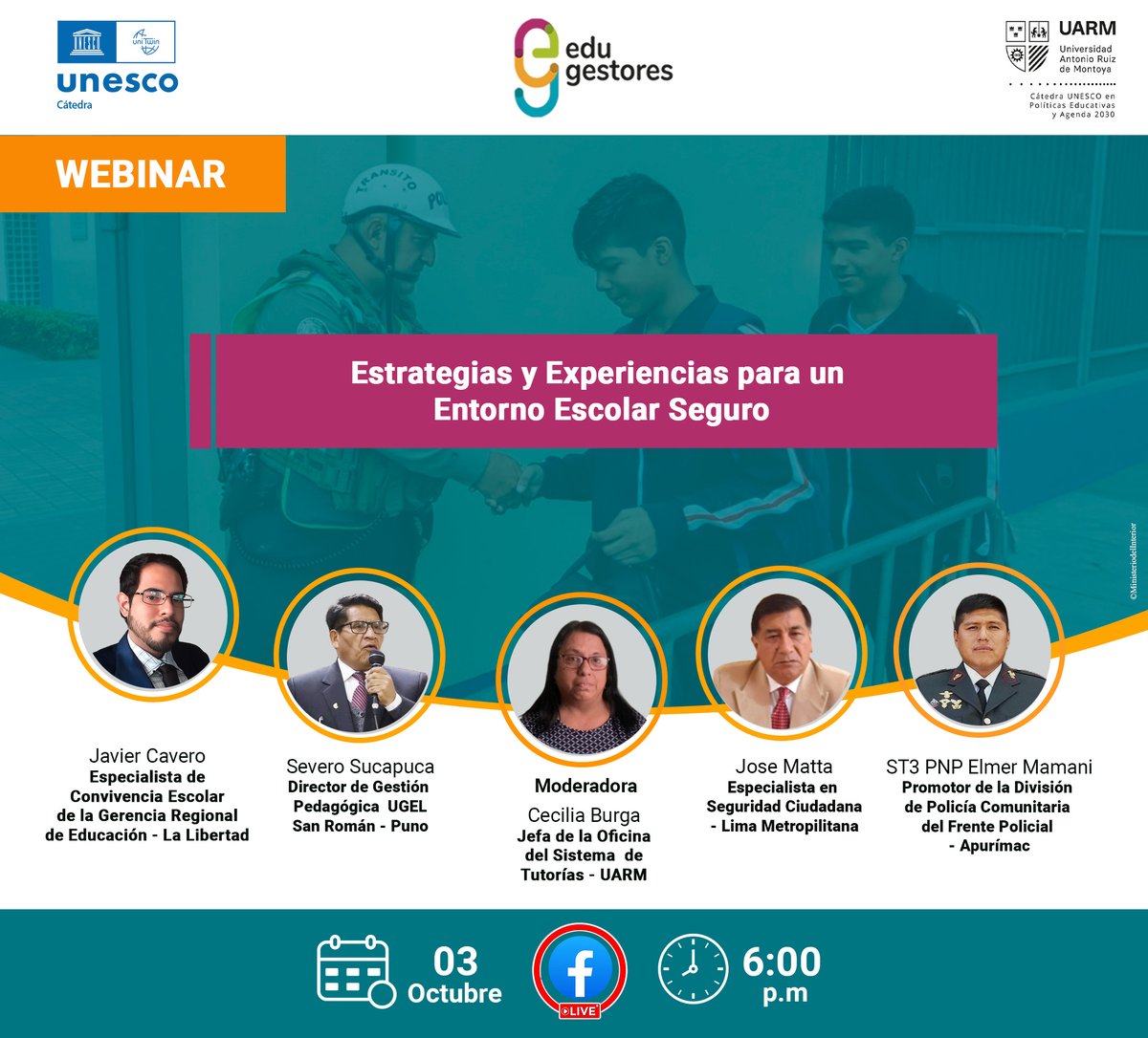 edugestores's tweet photo. 📣 #WEBINAR l 𝗘𝘀𝘁𝗿𝗮𝘁𝗲𝗴𝗶𝗮𝘀 𝘆 𝗘𝘅𝗽𝗲𝗿𝗶𝗲𝗻𝗰𝗶𝗮𝘀 𝗽𝗮𝗿𝗮 𝘂𝗻 𝗘𝗻𝘁𝗼𝗿𝗻𝗼 𝗘𝘀𝗰𝗼𝗹𝗮𝗿 𝗦𝗲𝗴𝘂𝗿𝗼

🗓️ Jueves 03 de octubre

🕒 6:00 pm

📍 Transmisión en vivo: https://t.co/bfcHrFP2vA

#SeguridadEscolar #Educación #Prevenciónderiesgo https://t.co/ZQu9JSe9vH