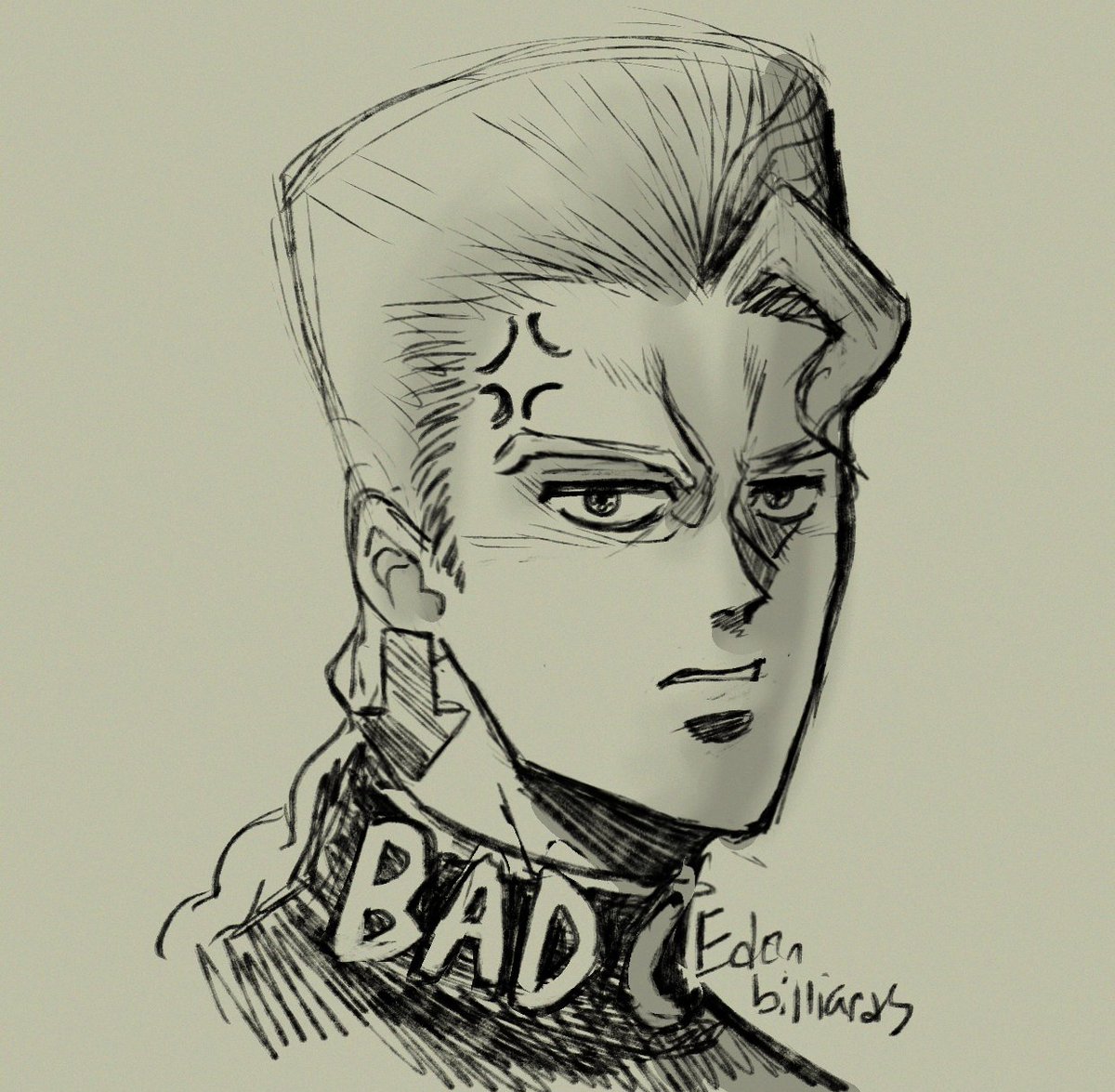 EdenBilliards's tweet photo. Tried to draw #keicho in an old anime style https://t.co/ANMH3kAkvt