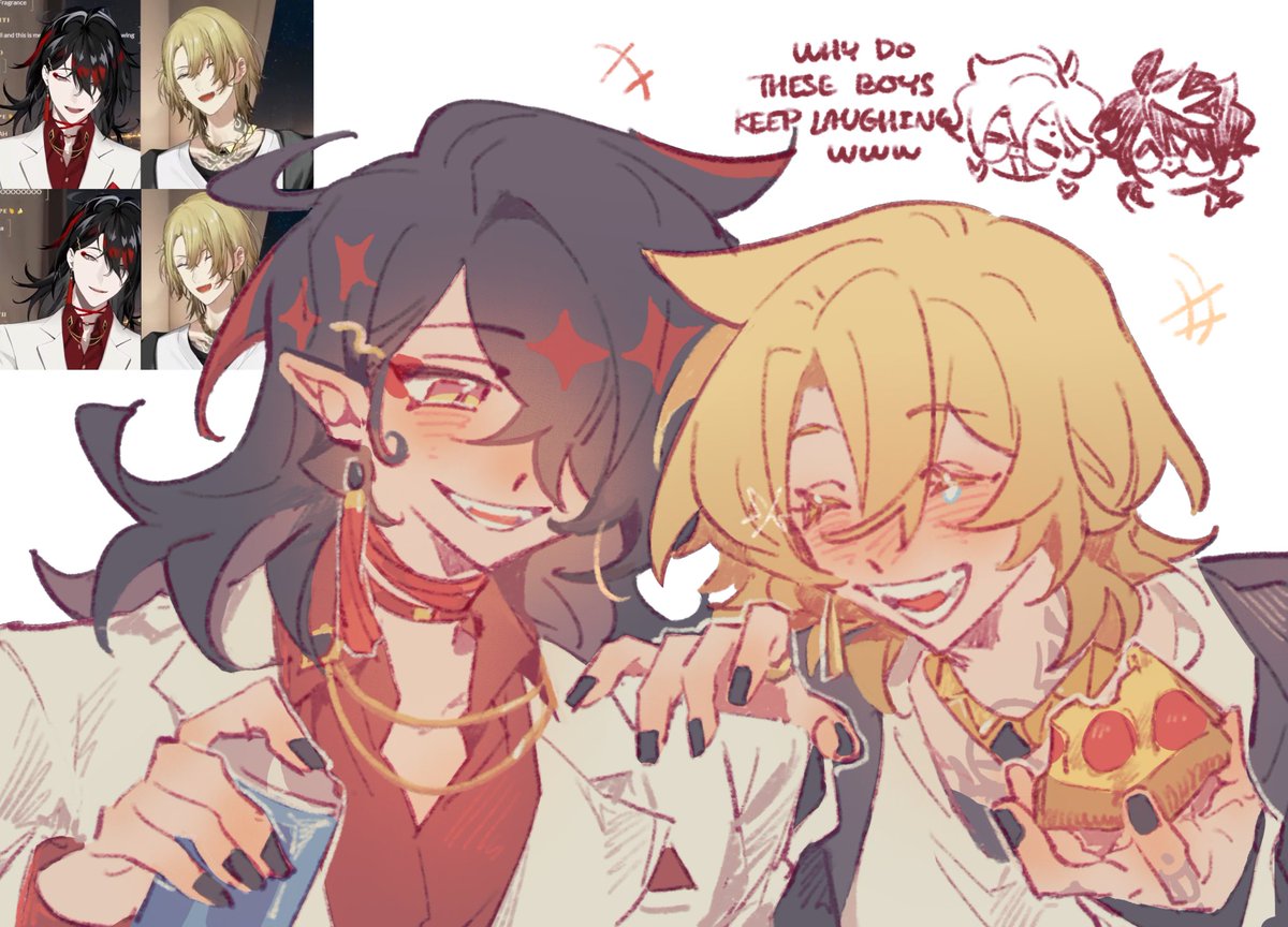 luca deadge laughing at milordswitching jokes is so funny to me wwww