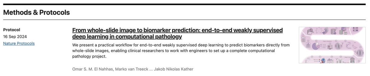 Omar S.M. El Nahhas (@elnahhasosm) on Twitter photo Happy to see our latest <a href="/NatureProtocols/">Nature Protocols</a> protocol being included in 'Cancer at Nature Portfolio' - a curated collection of cutting-edge cancer research, methods, and reviews from across Nature journals.
Check it out here 👇
nature.com/collections/bp… Happy to see our latest <a href="/NatureProtocols/">Nature Protocols</a> protocol being included in 'Cancer at Nature Portfolio' - a curated collection of cutting-edge cancer research, methods, and reviews from across Nature journals.
Check it out here 👇
nature.com/collections/bp…