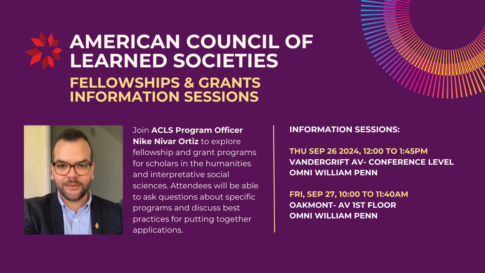 ACLS on X: &ldquo;This Thursday and Friday, join ACLS Program Officer 