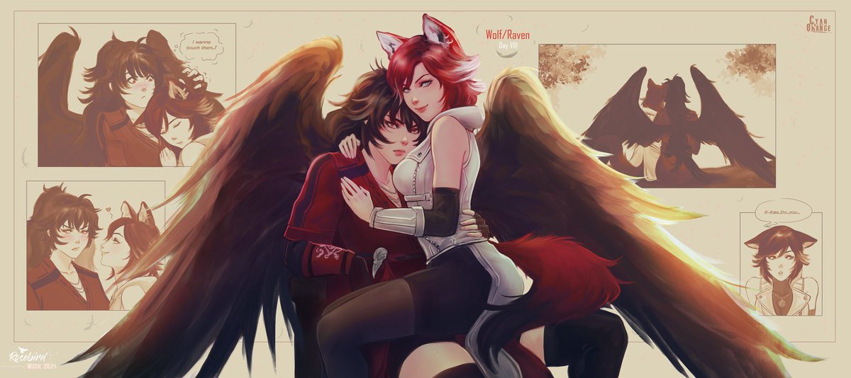 This is it! My final piece for Rosebird Week 2024 ♥️<a href="/rosebirdweek/">Rosebird Week (ARCHIVE)</a> An AU where Raven &amp; Summer are both Faunus seemed like a fun idea to do! Ty so much for the likes/love &amp; hopefully I can participate once again in 2025🐦‍⬛🌹✨#rosebirdweek #rosebird #rwby