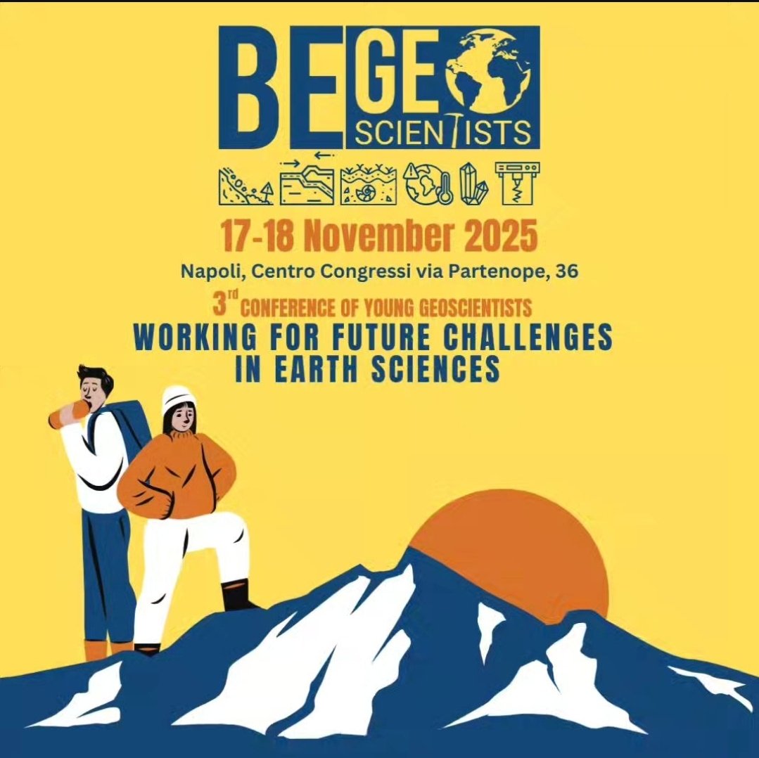 a_larosa90's tweet photo. 📢It's official! The 3rd edition of @begeoscientists conference will be in the beautiful Naples in 2025! Save the date and stay tuned for other upcoming news and events dedicated to the members🌎 https://t.co/OJqPbkM4qu