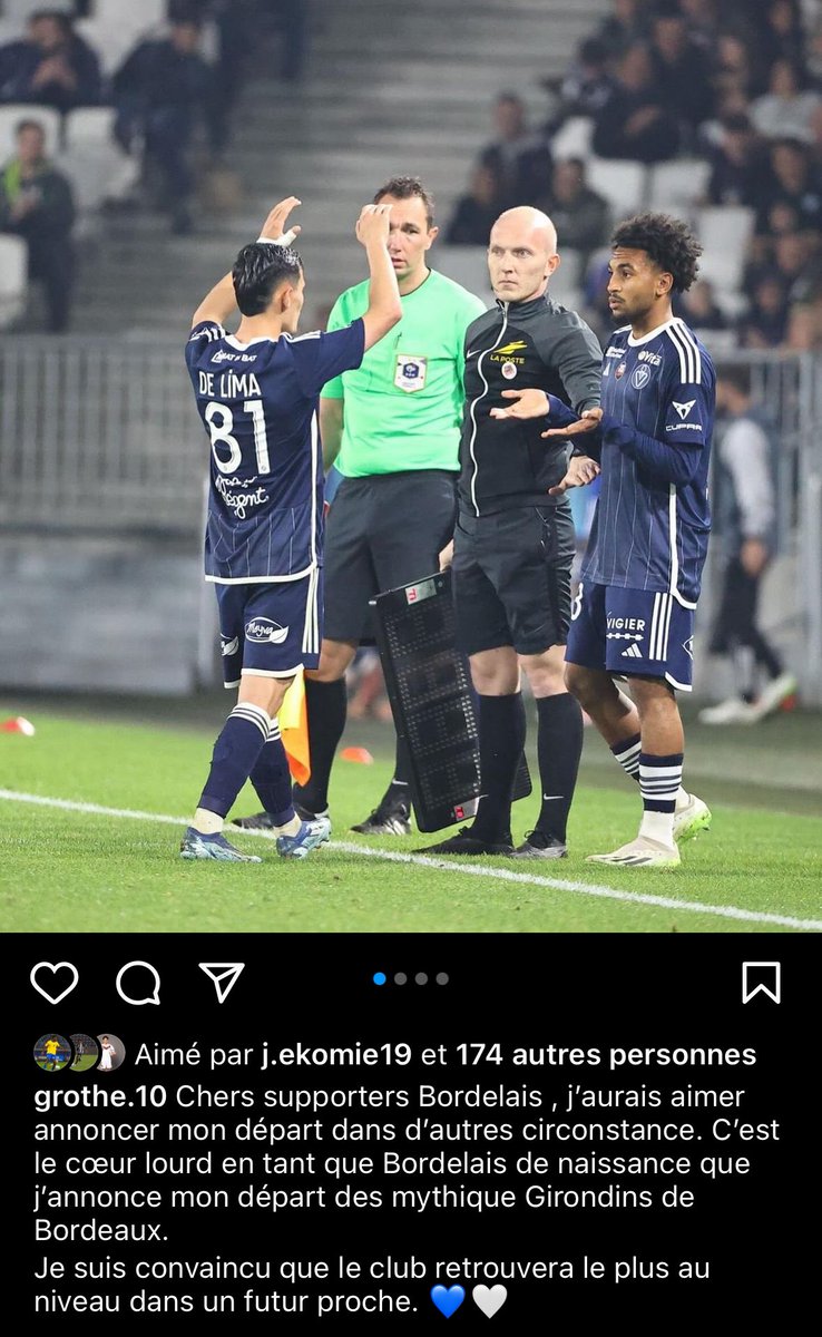 DonFcgb's tweet photo. 🚨 #MercatoFCGB : 

🔚👋 Désormais libre depuis la perte du statut pro des #Girondins, Enzo #Grothe qui va s’engager avec le @SMCaen, officialise son départ du club dans un message sur @instagram : 

💌 : « Chers supporters bordelais, j'aurais aimé annoncer mon départ dans d'autres circonstances. C'est le cœur lourd, en tant que bordelais de naissance, que j'annonce mon départ des mythiques Girondins de Bordeaux. Je suis convaincu que le club retrouvera le plus haut niveau dans un futur proche. »
