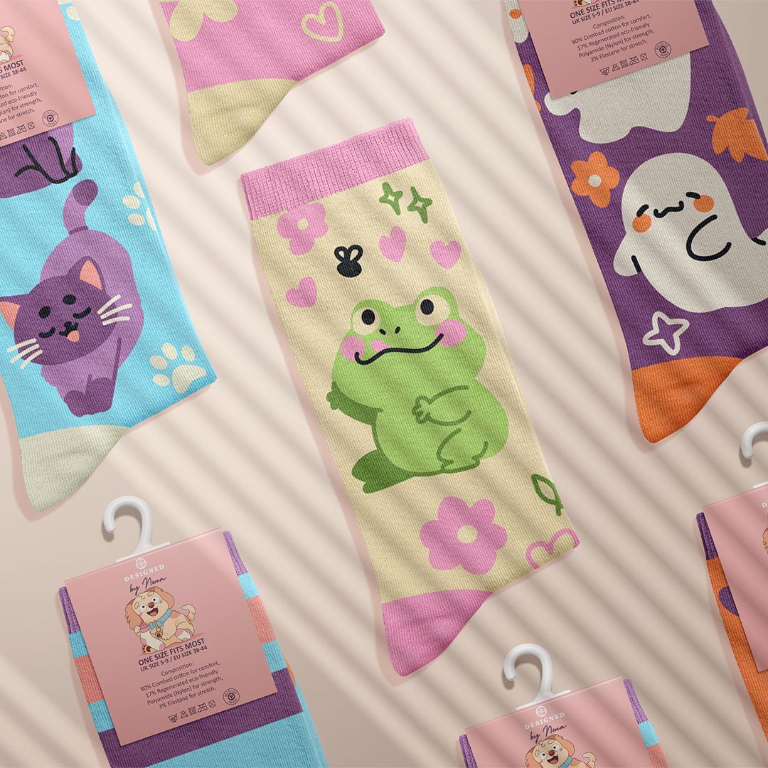 Launching today, my brand new collection of knitwear, and I couldn’t be more excited to share it with all of you! Get ready to cosy up in style with a knitted scarf and six different sock designs. All are available on my online store right now!🧣🧦💕

nonagallery.com/collections/so…