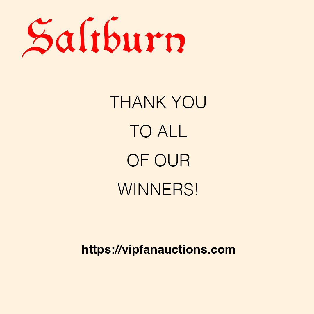 vipfanauctions's tweet photo. Saltburn Auction Part 4 Top Selling Items- Thank You To All of Our Winners!
#saltburn #soldfor #cobwebdress #felixcatton #venetiacatton #auction #costumedesign #screenused #moviememorabila https://t.co/QZOitsnGZA