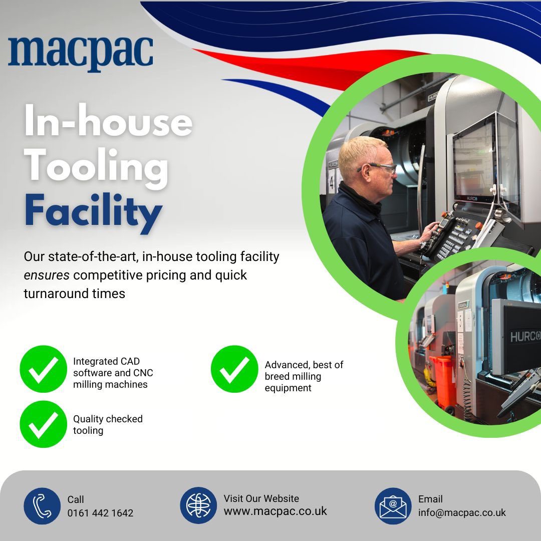 macpaclimited's tweet photo. Our in-house tooling facility is a key reason why we are one of the UK's leading independently owned and run manufacturers of #thermoformed #packaging solutions.

Having a suite of CNC milling machines offers a distinct advantage for our customers. 

https://t.co/PT7QjISAaW https://t.co/FxDGT9YXGs