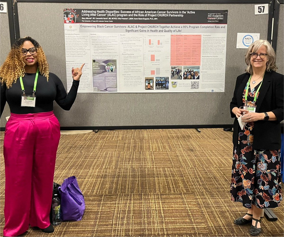Karen Basen-Engquist, PhD (@k_basenengquist) on Twitter photo Great representation by the Department of Health Disparities Research from <a href="/MDAndersonNews/">MD Anderson Cancer Center</a> at the #AACRdisp24 meeting! Here are two of the six posters. Great representation by the Department of Health Disparities Research from <a href="/MDAndersonNews/">MD Anderson Cancer Center</a> at the #AACRdisp24 meeting! Here are two of the six posters.