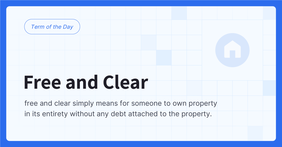 dataflik_'s tweet photo. In real estate, free and clear means owning a property without legal encumbrances like a mortgage or lien. This ownership provides peace of mind, as no creditor holds a claim on the property.

Would you consider investing in a property free and clear?

#realestateinvesting101 https://t.co/Ua9LY7x0EV