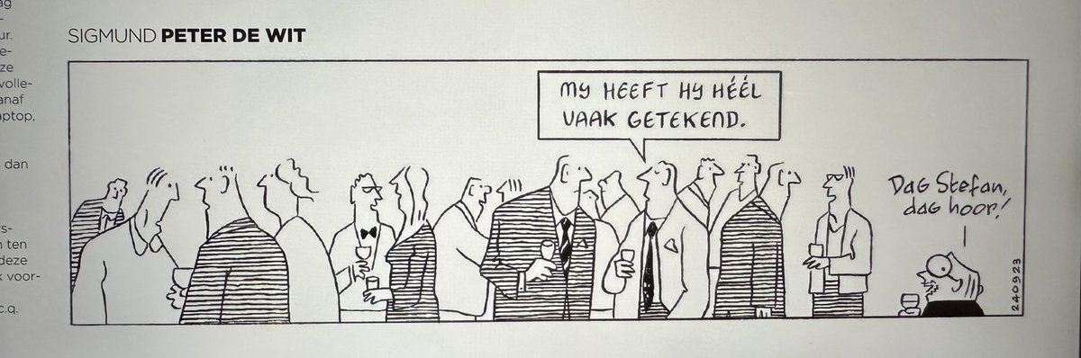 feather_info's tweet photo. Mooi deze hommage aan Stefan Verwey van collega Peter de Wit 🙏#cartoon #volkskrant #Sigmund #peterdewit #stefanverwey https://t.co/LR9gdA9Yd3