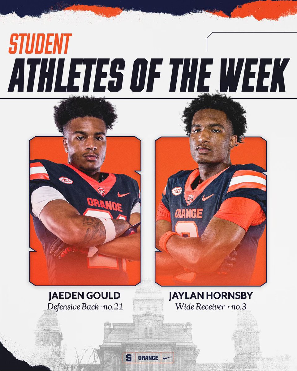 Student Athletes of the Week 🍊🎯

<a href="/JaedenGould5/">Jaeden Gould</a> + <a href="/856_JayHorns/">Jaylan Hornsby</a>