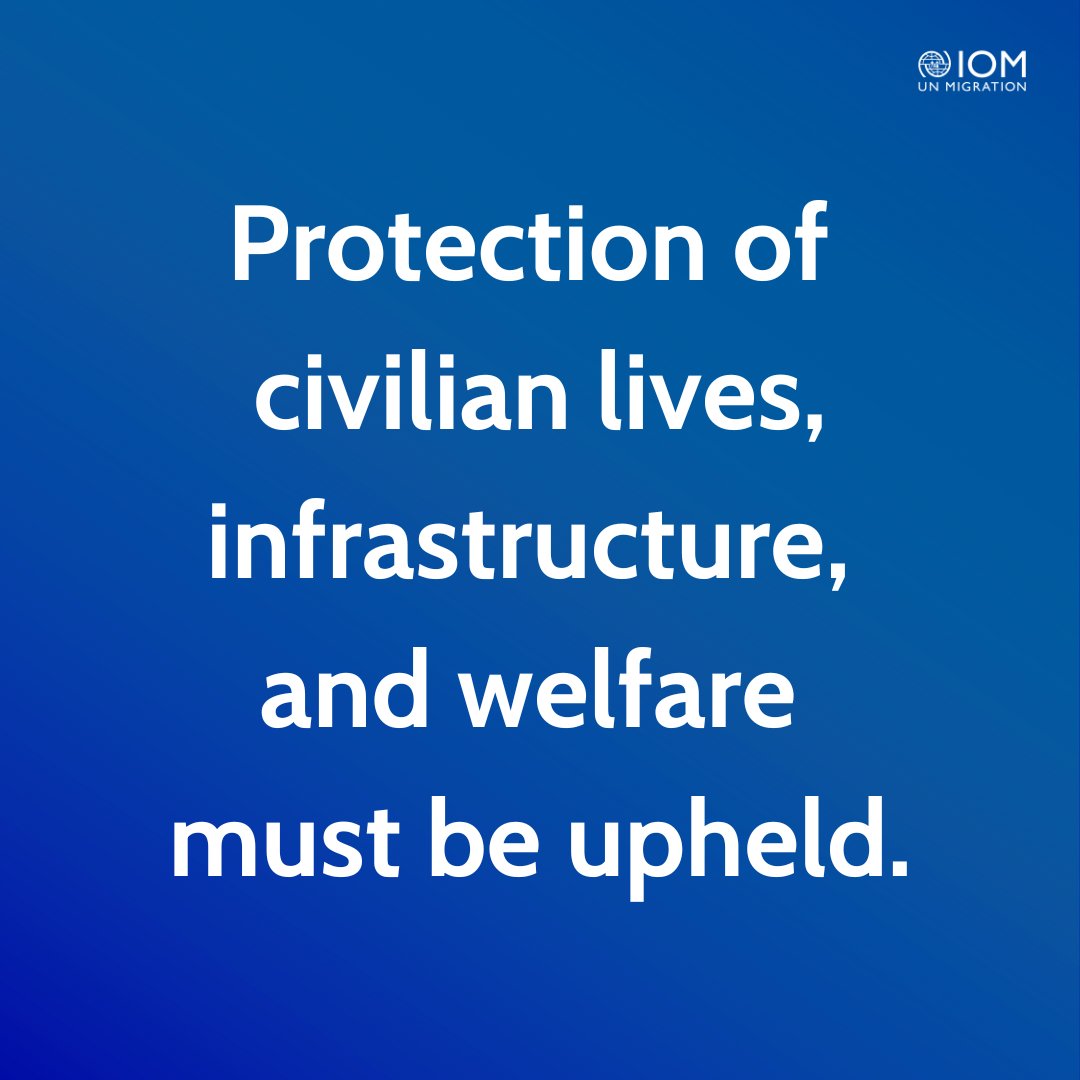 The rapid military escalation and increasing civilian casualties in #Lebanon are deeply concerning.

IOM continues to work with partners on the ground to address immediate humanitarian needs of those impacted. Protection of civilian lives, infrastructure &amp; welfare must be upheld.