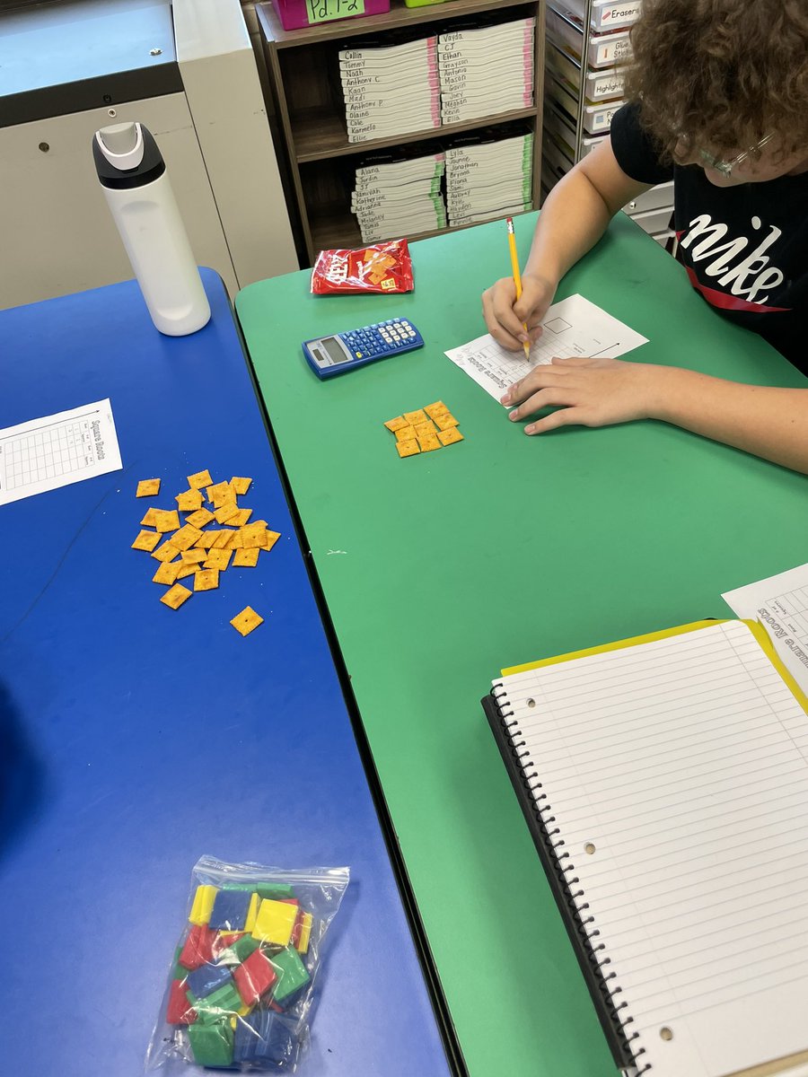 Mrs. Poolaw (@mtl_poolaw) on Twitter photo Creating perfect squares out of cheez its to understand square roots. The best kind of manipulatives!! Great job Mrs. Mitchell #MakingMathMomentsinMtLaurel <a href="/Principal_DBES/">Mr. Besler</a> Creating perfect squares out of cheez its to understand square roots. The best kind of manipulatives!! Great job Mrs. Mitchell #MakingMathMomentsinMtLaurel <a href="/Principal_DBES/">Mr. Besler</a>
