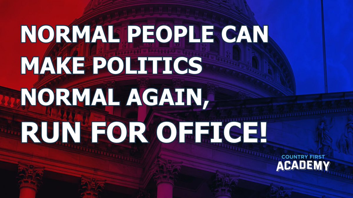 Country1stAcad's tweet photo. Over 90% of incumbents in Congress who run for re-election win their races 
Mostly due to name recognition, campaign resources, &amp; their networks.

WE CAN HELP YOU OVERCOME THE CHALLENGES- RUN FOR OFFICE!

#CountryFirstAcademy #runforoffice #elections https://t.co/ux0GxTwjYb
