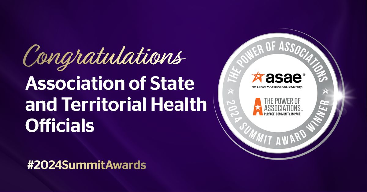 Congratulations! We're proud to recognize the Association of State and Territorial Health Officials as a Power of Associations Summit Award recipient for its program, "Diverse Executives Leading in Public Health (DELPH)." #DELPH #PowerOfAssociations #2024SummitAwards