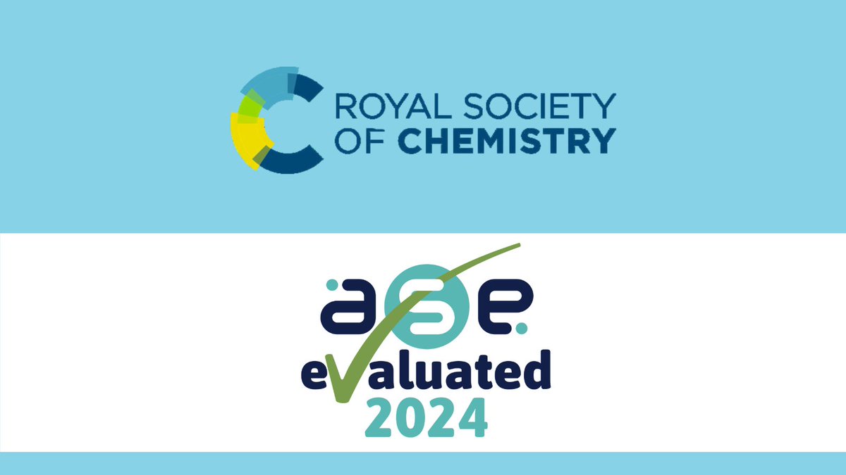 theASE's tweet photo. ASE has awarded an 'ASE Evaluated' to the Royal Society of Chemistry's Sustained Professional Development courses for chemistry teachers!

🔗 Read more here: https://t.co/jzh55WfGqM

#ChemistryTeachers #ProfessionalDevelopment #ASEEvaluated https://t.co/51HRNtwIUx