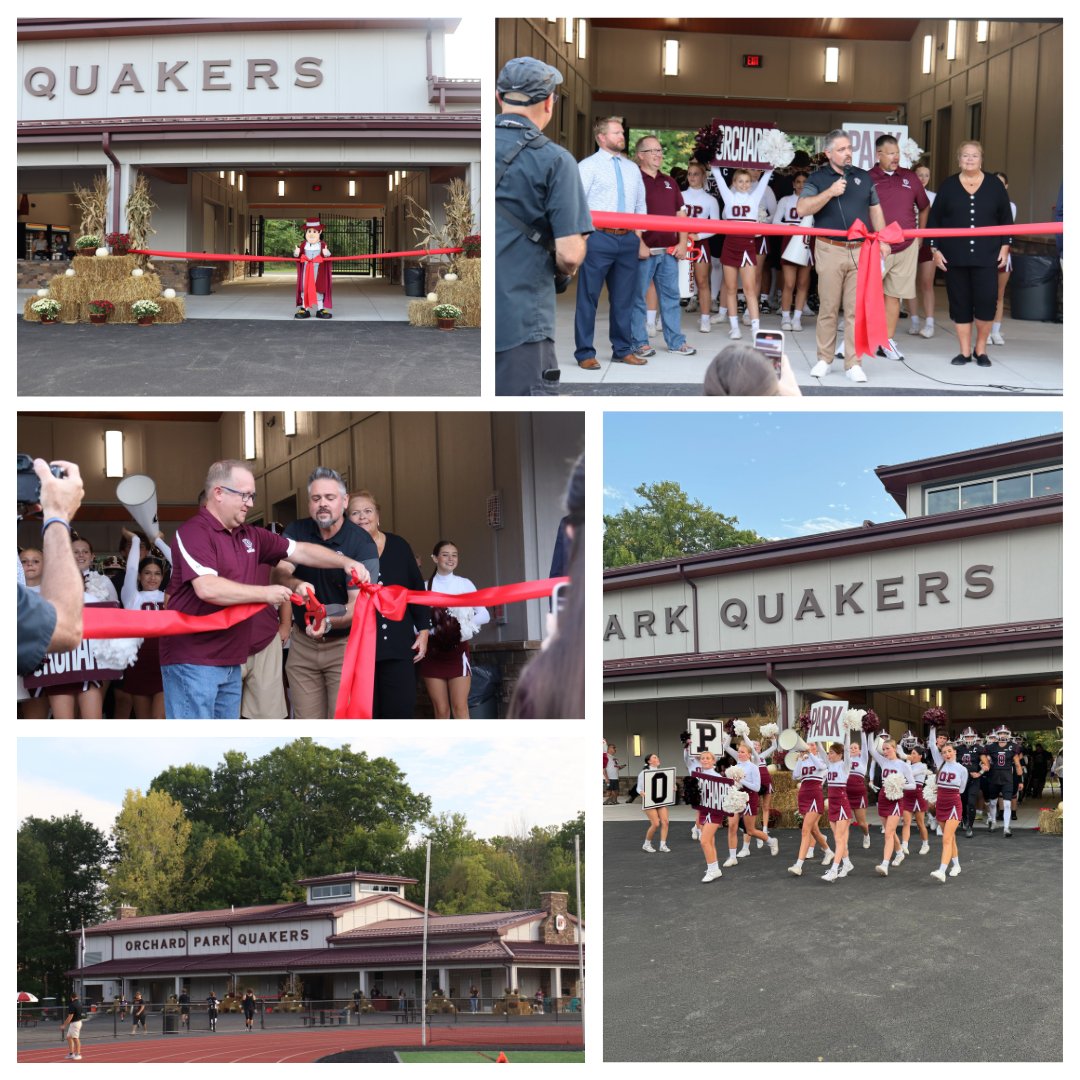 👏✂️🎉We did it! This past Friday, we officially cut the ribbon on the brand-new OP Stadium Athletic Complex. Generations of Quakers will make incredible memories here as we continue our legacy of excellence!