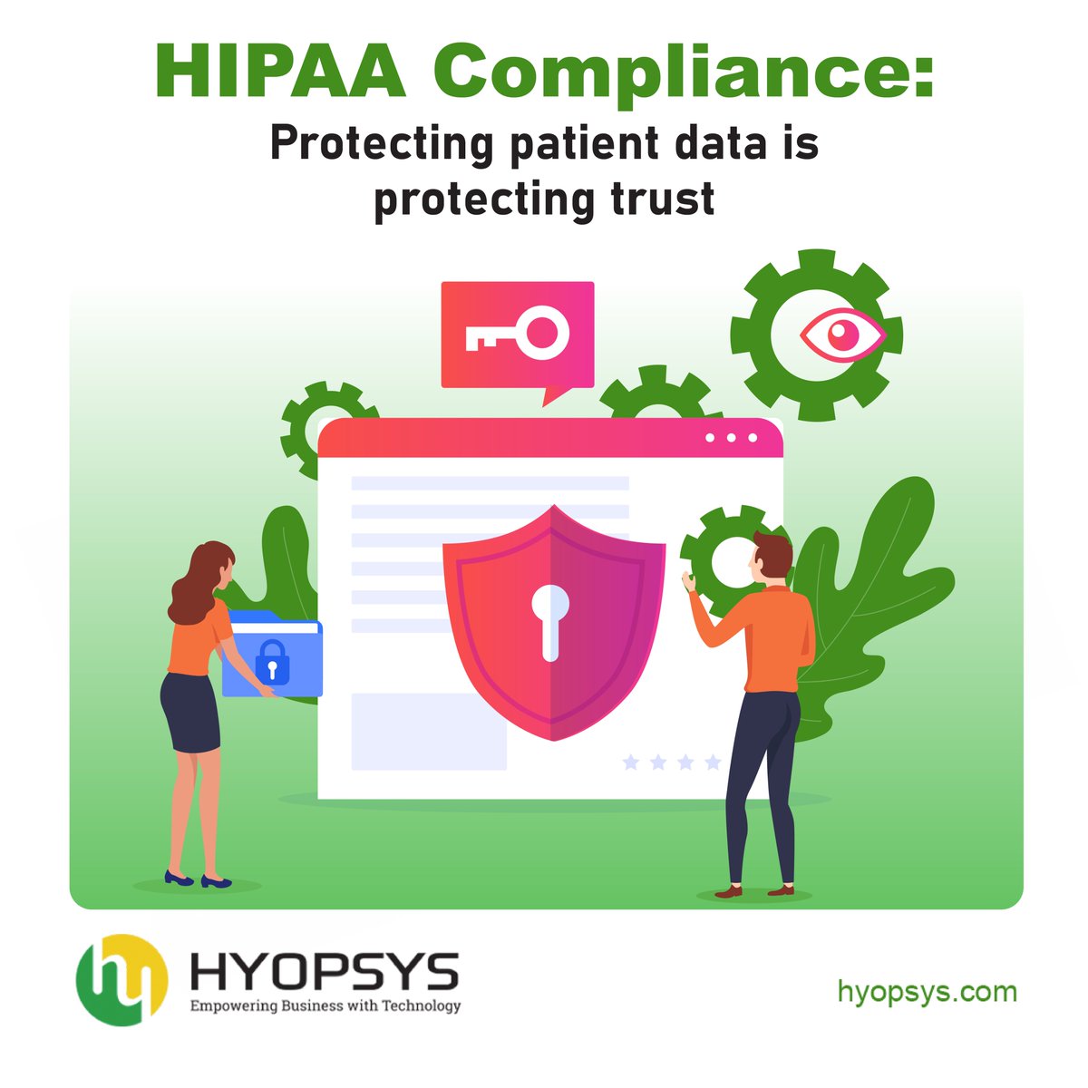 hyopsys's tweet photo. HIPAA compliance is critical for healthcare providers. It’s not just about following the law; it’s about ensuring patient trust. Simplify the process with clear policies and regular training. Let #Hyopsys guide you through #HIPAA compliance, making it easy and effective. https://t.co/nuitYLDE4p