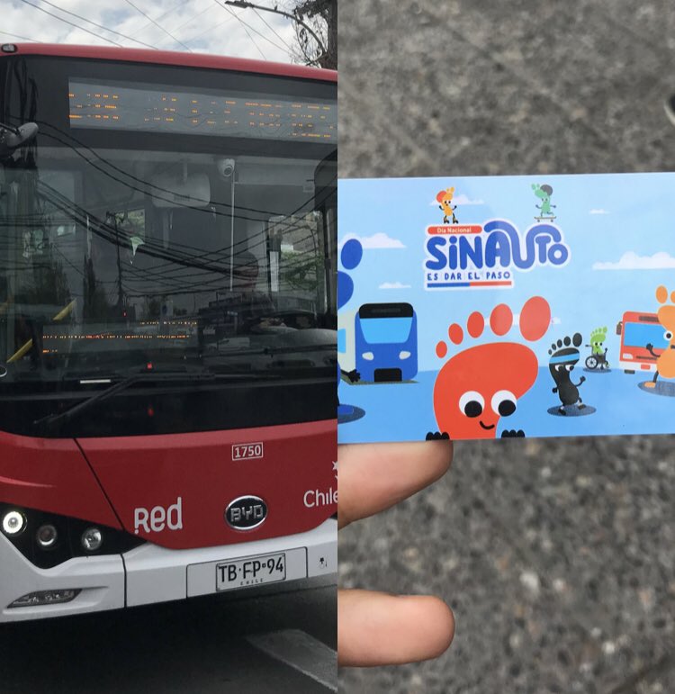 Hoy comienza la semana de la movilidad y el viernes es el #DíaNacionalSinAuto y en la Región Metropolitana ya se respira. <a href="/DTPMet/">DTPM</a> dispuso en sus buses la frase “Día Sin Auto” y <a href="/metrodesantiago/">Metro de Santiago - #50Años</a> una edición de colección de la tarjeta Bip.