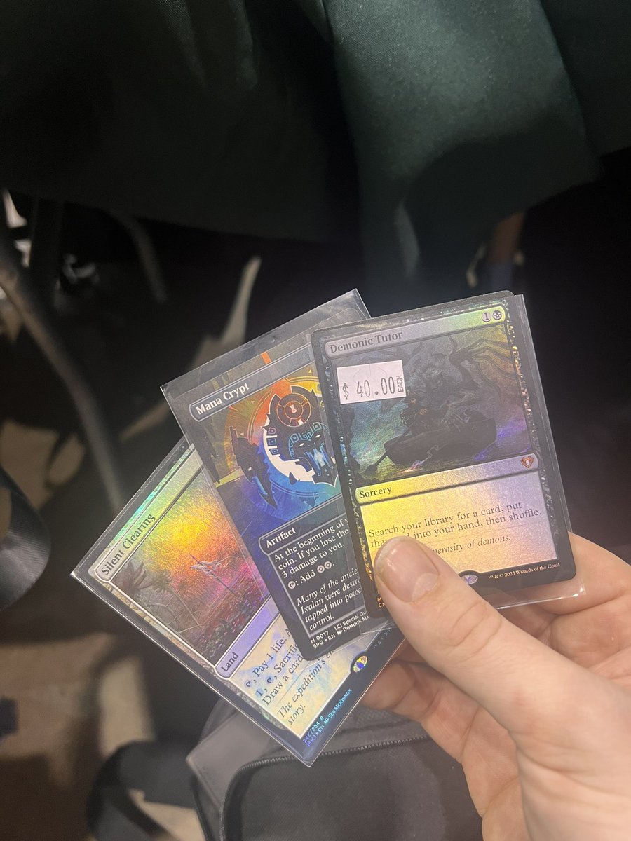 lauchmin13's tweet photo. I barely post here anymore but I’ll say one thing. Keep your cards. Rule 0 exists for this exact reason. Make the swaps to play with the general public but your main playgroups can and should have valuable discussions about banned cards. And just have fun. https://t.co/DvnnAnZGls