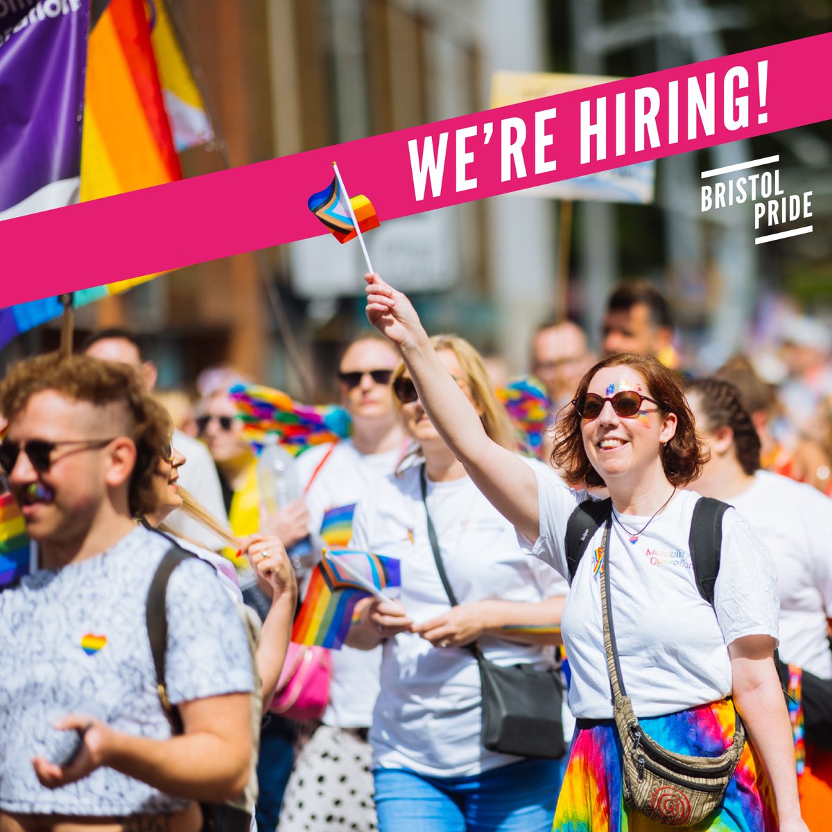 Bristol Pride are recruiting! We're looking for 2 people to take on these exciting roles ⬇️

⭐️ Festival Manager (Maternity Cover)
⭐️ Festival Coordinator

Head to the links below to find out more.
bristolpride.co.uk/festival-coord…
bristolpride.co.uk/festival-manag…
- Applications close 27th October