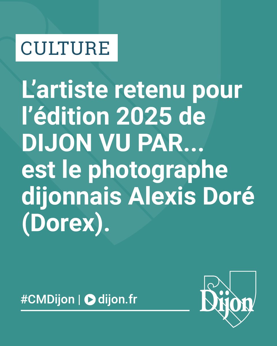 #CMDijon Chaque année, Dijon propose à un artiste local de présenter sa vision de la ville pour l'exposition estivale "Dijon vu par..." au salon Apollon de l'Hôtel de ville. C'est le photographe dijonnais Alexis Doré (Dorex) qui a été retenu pour l'édition 2025. #culture