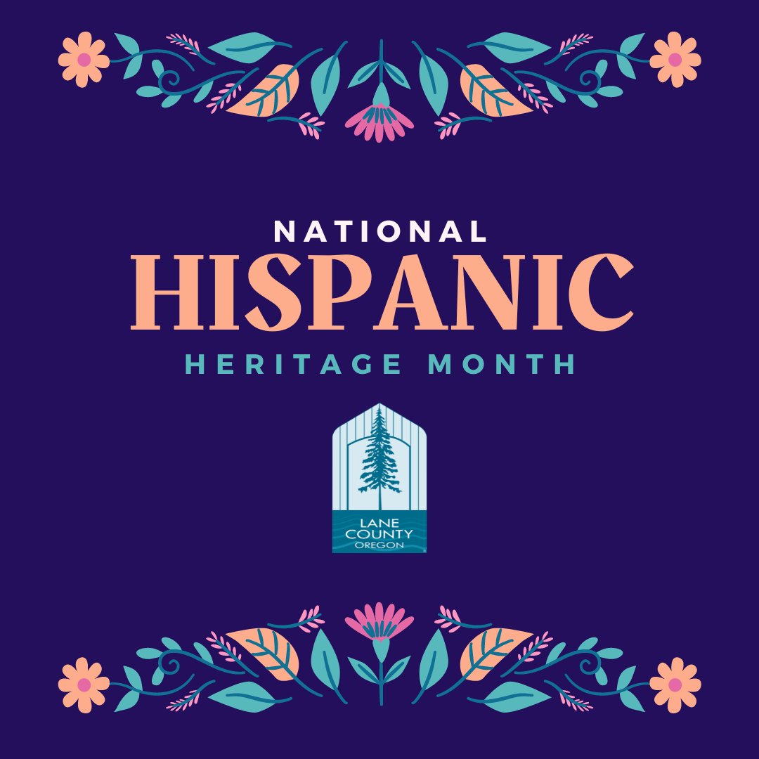 LaneCOHHS's tweet image. Happy Hispanic Heritage Month from Lane County Health &amp;amp; Human Services! 🎉✨

We are proud to celebrate the rich history, culture, and contributions of the Hispanic and Latino communities in Lane County and beyond. 
---
#HispanicHeritageMonth #LaneCounty #InclusiveCommunity