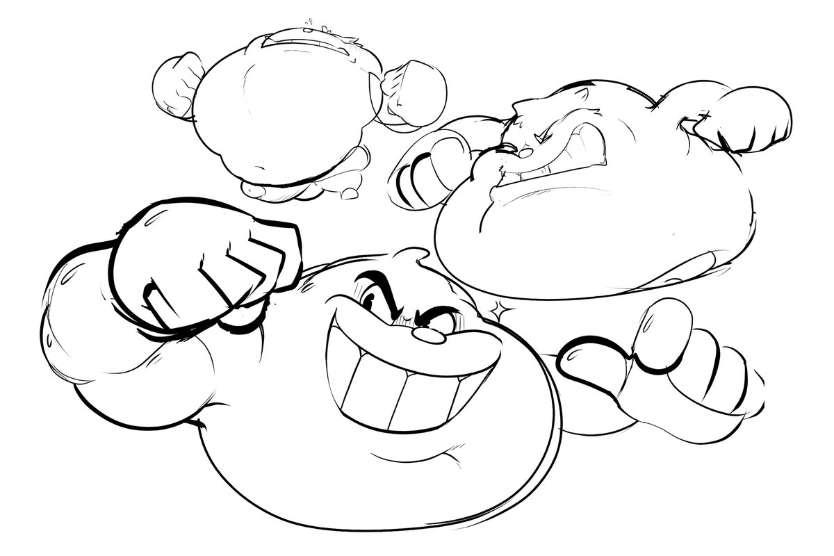 With these special boxing gloves you'll be unbeatable, especially once you hit your second phase and you get your massive hitbox~

Did some TF sequence practice by revisiting the Goopy Le Grande sequence since I was thinking about it again, includes no clothes version.