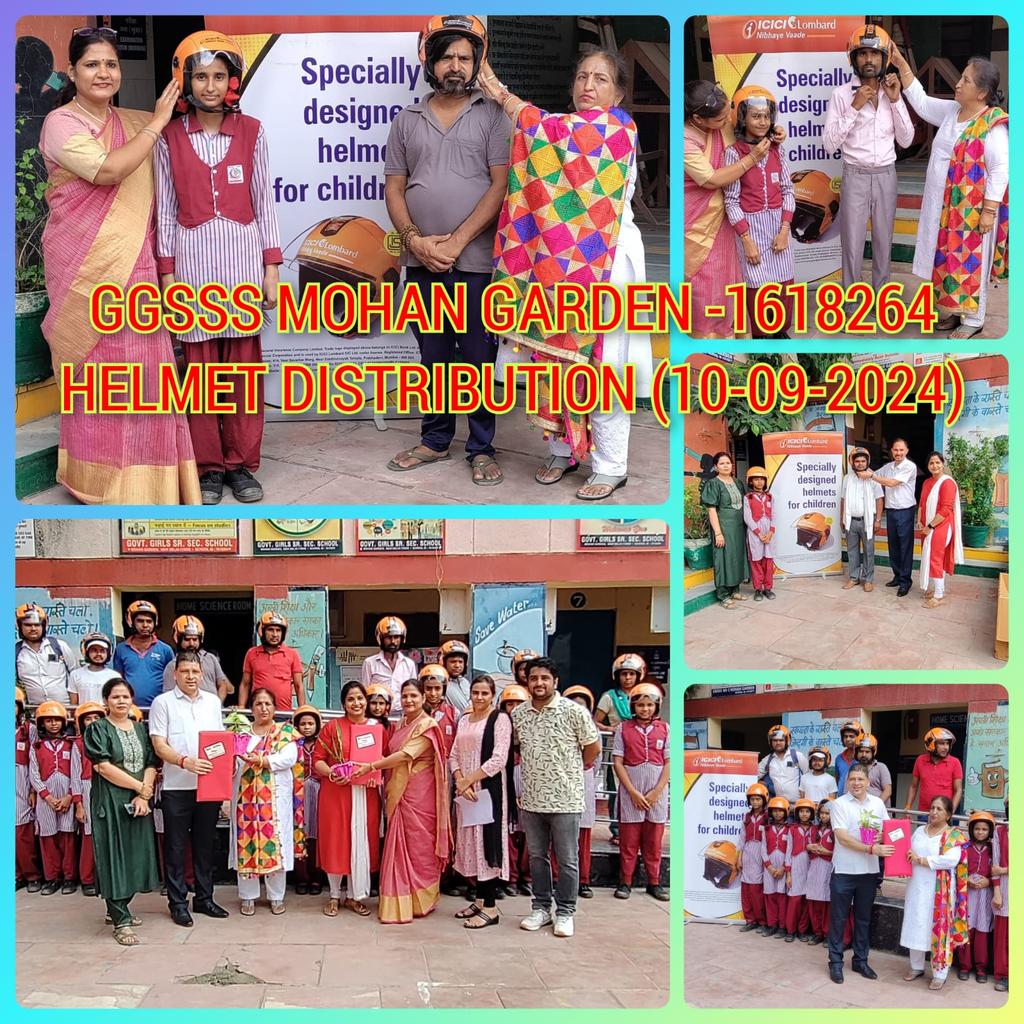 DurccWestb's tweet photo. Vidyanjali Activity  Name of Volunteer Mr R. Bisht Name of Activity Helmet distribution and Road Safety No of students impacted 192 GGSSS Mohan Garden ID 1618264 UDISE 07070112501 Distt West B HOS Ms Bhawna Sagar Vidyanjali I/c Madhulika Verma CRCC Ms Jigyasa DURCC Mr B. Arya https://t.co/0CvKiCLeyH