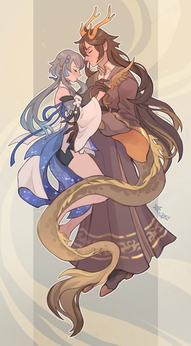 sabinokami's tweet photo. #GenshinImpact #Genshin #guili #Zhongli #Guizhong 
This was supposed to be a sketch
(Zhongli design from HoyoFair) https://t.co/73tmVvEOBb
