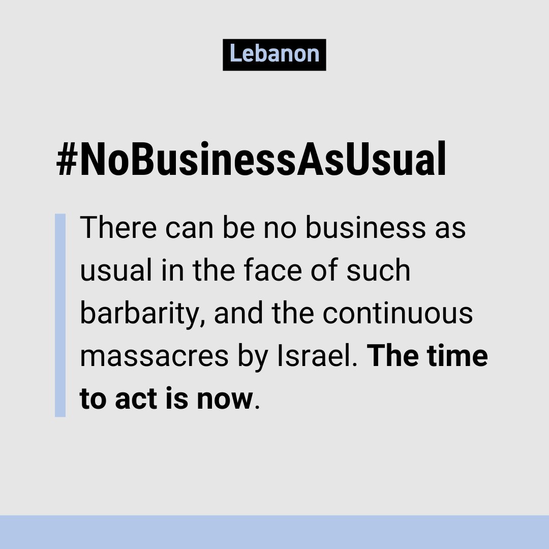 WILPF (@wilpf) on Twitter photo <a href="/WilpfL/">WILPF Lebanon</a> 5/ 🌍 The world cannot stand by in silence while these atrocities continue in #Lebanon and #Palestine. It’s time to take action and protect civilians. We must apply pressure to end this massacre and hold Israel accountable. ⚖️ #EndIsraeliTerrorism #NoImpunity <a href="/WilpfL/">WILPF Lebanon</a> 5/ 🌍 The world cannot stand by in silence while these atrocities continue in #Lebanon and #Palestine. It’s time to take action and protect civilians. We must apply pressure to end this massacre and hold Israel accountable. ⚖️ #EndIsraeliTerrorism #NoImpunity