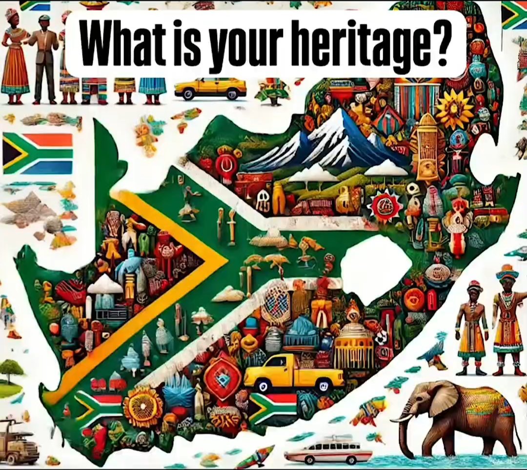 What does your heritage mean to you? Share your story and celebrate the rich diversity that makes us uniquely South African! 🇿🇦❤️ #lovethynation #southafrica #heroes #patriotism #rainbownation #unityindiversity #MyHeritage #proudlysouthafrican