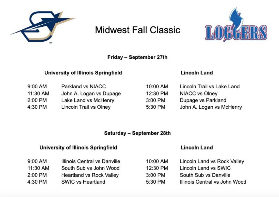 Only four more days until the 2024 Midwest Fall Classic gets underway in Springfield, IL! Take a look at the schedule for this year’s event ⬇️