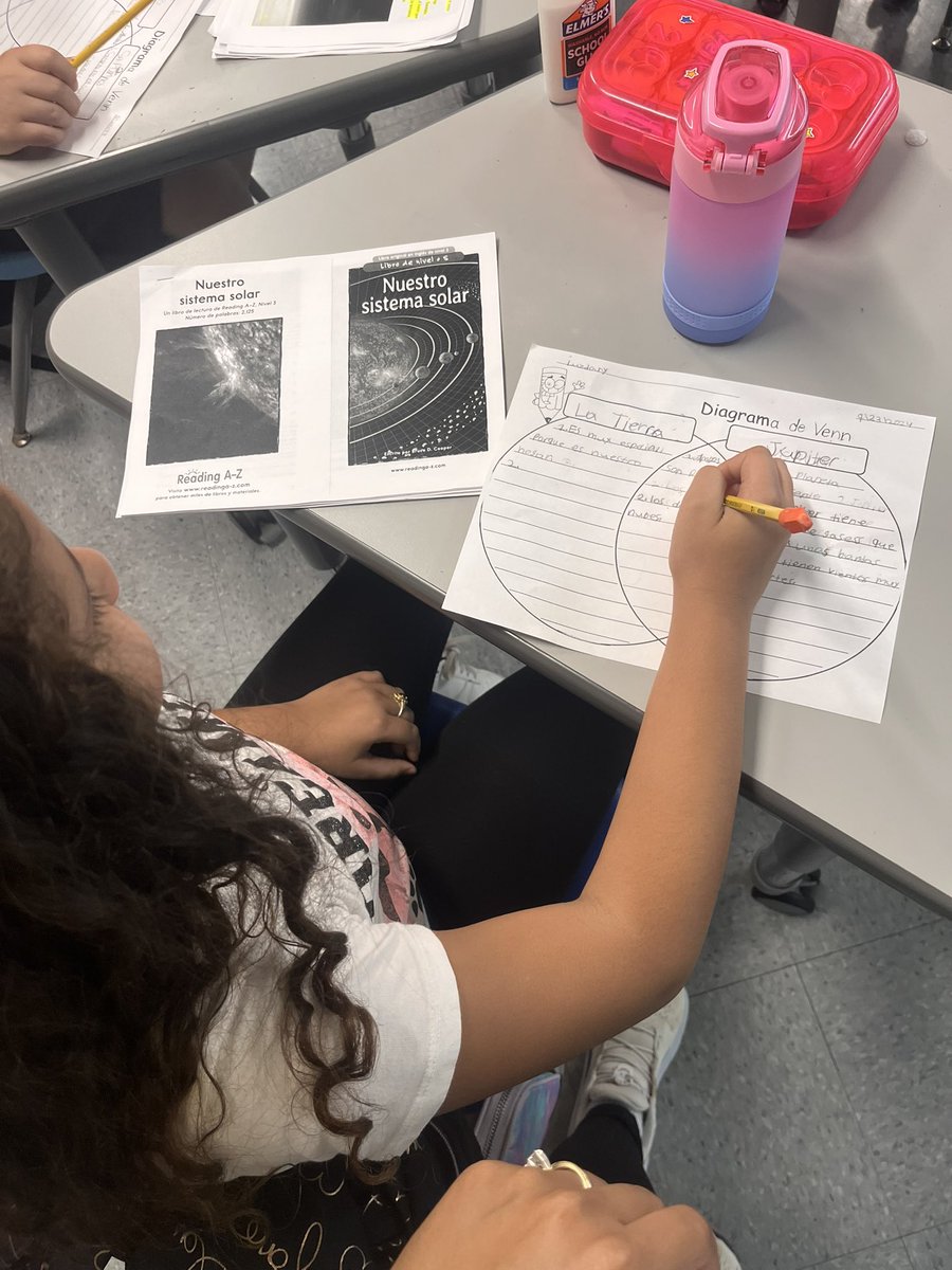 Students having structured collaborative conversations about inner and outer planets <a href="/eaepanthers/">Eastlawn Elementary</a> <a href="/NCCU_MSA/">NCCU MSA Program</a>