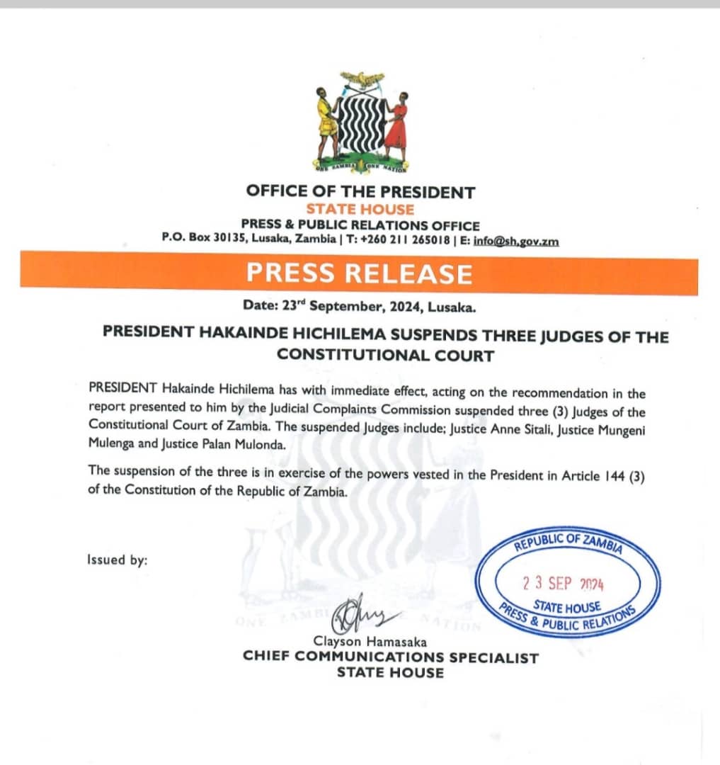 Ministry of Information and Media- Zambia tweet media