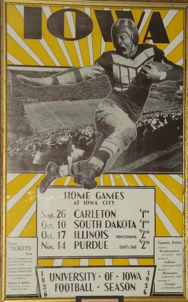 iowahawkblog's tweet photo. The man whose cheap shot mistreatment at Minnesota was the genesis of the Floyd of Rosedale trophy. This one's for you, Ozzie Simmons https://t.co/LTFwr0mRCo