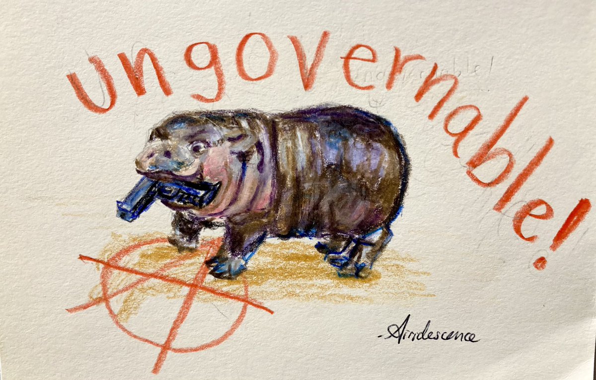 … sorry I’m late to the party, but I want to make clear that as an artist, I fully and critically support moo deng in all her endeavors 🦛❣️