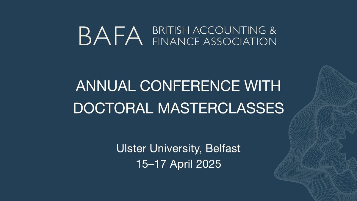 CALL FOR PAPERS: BAFA Annual Conference with Doctoral Masterclasses 2025.  The deadline for submissions is 2 December 2024. Only 80 places for the DMs so don't delay. bafa.ac.uk/events/upcomin…