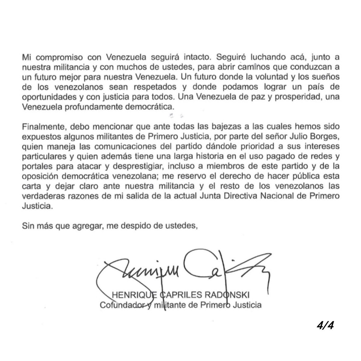 Henrique Capriles R. tweet media