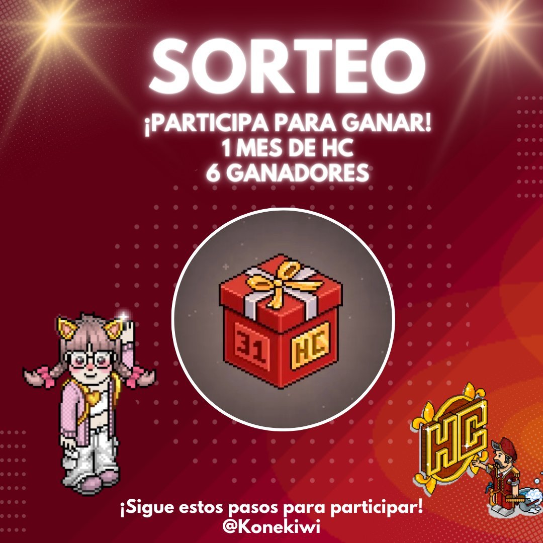 Konekiwi's tweet image. 💗Nuevo sorteo mes de septiembre 💗
-Sorteo 31 días HC/ 6 ganadores 🏆
-Requisitos para concursar:
-Haz RT y “Me gusta” a este post💗
-Seguirme en X -&amp;gt; @Konekiwi 🐰
-Etiqueta a 2 Amigos y comentar #Habbo 🏷️🫂

Solo válido para habbo.es 🇪🇸
Termina en una semana🗓️