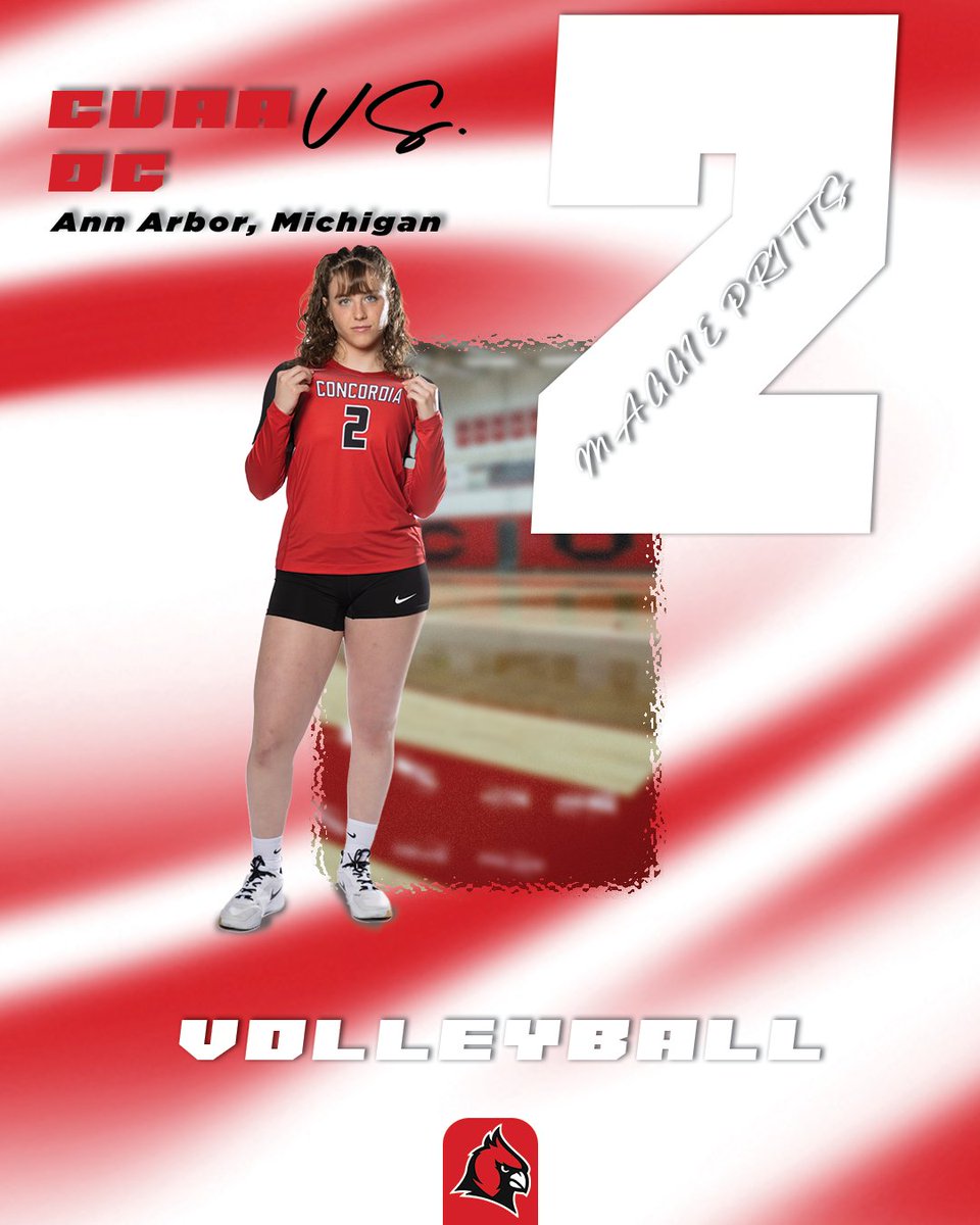 🏐GAME DAY🏐

<a href="/CUAAVB/">CUAA Volleyball</a> welcomes Defiance to the Cardinal Fieldhouse!

📍Cardinal Fieldhouse / Ann Arbor, MI
🕖7:00PM EST
📹portal.stretchinternet.com/cuaacardinals/
📊concordiacardinals.com/sports/wvball/…