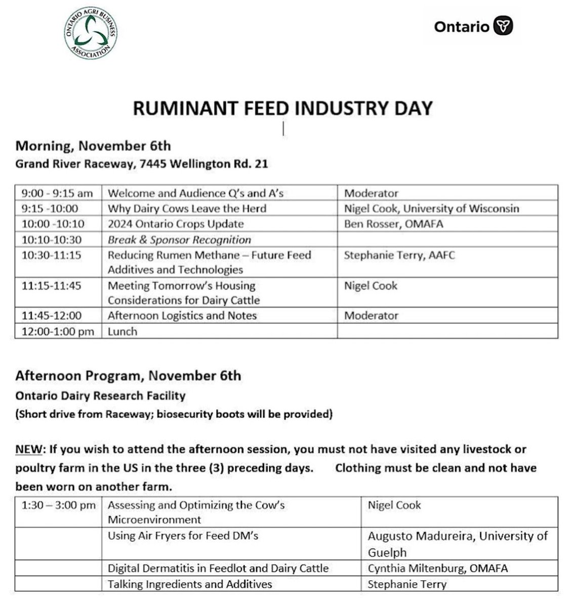 CtophWand's tweet image. The registration for the 2024 @RuminantFID is live!  Agenda there too:  eventbrite.com/cc/2024-rumina…    n/b the new biosecurity proviso for @DairyFacility re: HPAI in US dairies
