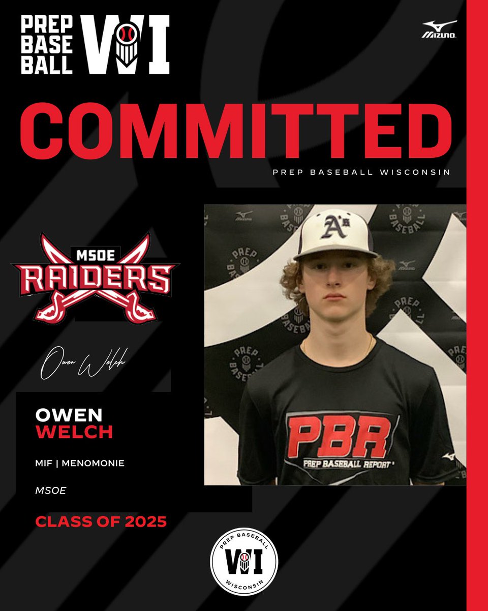 Prep Baseball Wisconsin (@prepbaseballwi) on Twitter photo MIF Owen Welch (Menomonie, 2025) commits to Milwaukee School of Engineering.
(<a href="/MSOE_Baseball/">MSOE Baseball</a> | <a href="/MenomonieBB/">Menomonie Mustang Baseball</a>)
👤: loom.ly/ZLPKASc MIF Owen Welch (Menomonie, 2025) commits to Milwaukee School of Engineering.
(<a href="/MSOE_Baseball/">MSOE Baseball</a> | <a href="/MenomonieBB/">Menomonie Mustang Baseball</a>)
👤: loom.ly/ZLPKASc