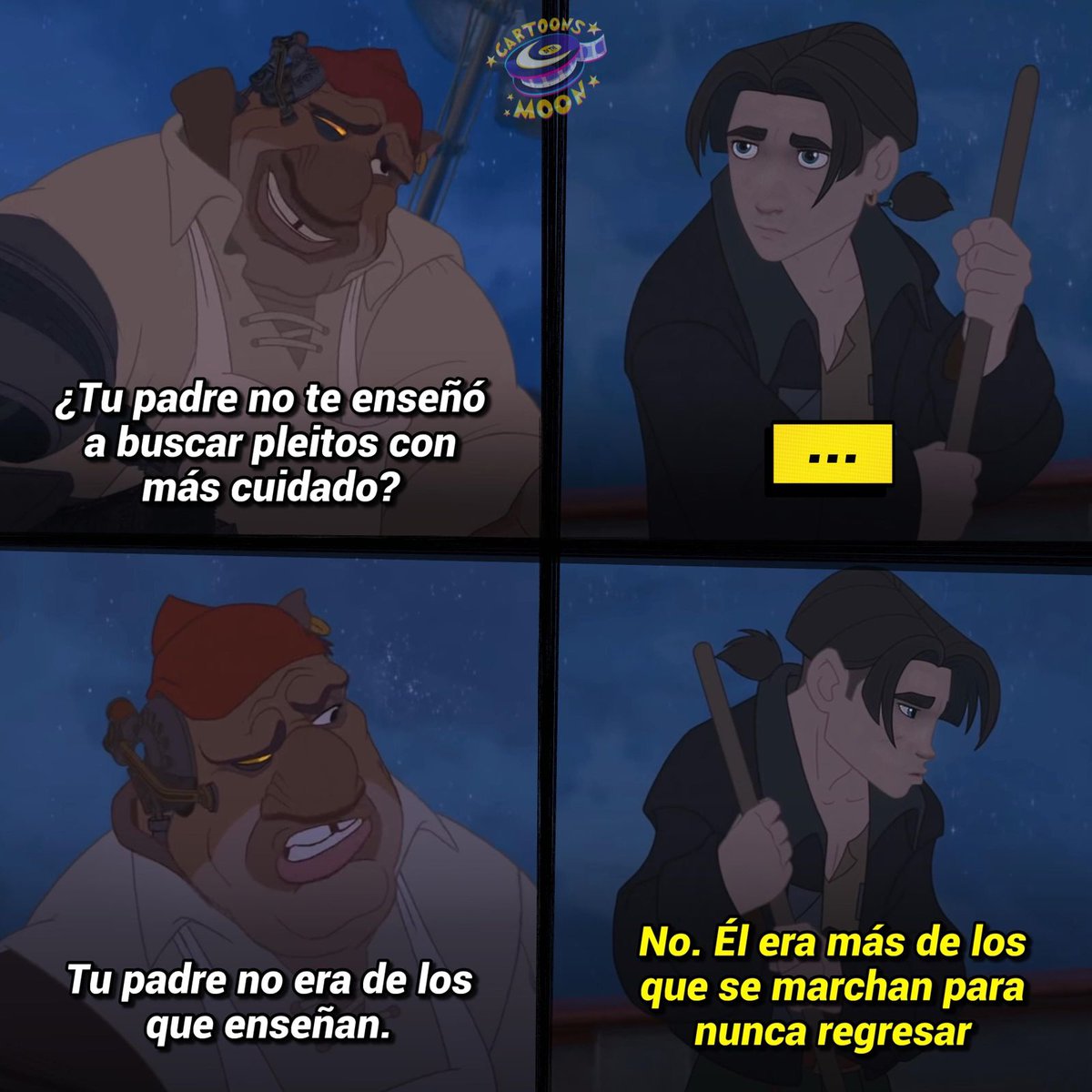 CartoonsOTMoon's tweet photo. Ya casi son 22 años desde el estreno de El Planeta del Tesoro https://t.co/pr9LcurwII