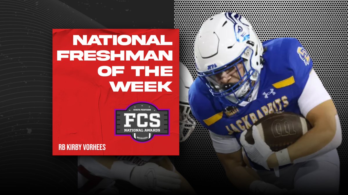 ValleyFootball's tweet image. @KirbyVorhees @GoJacksFB earns @NCAA_FCS @OptaAnalystFCS National Freshman of the Week

--&amp;gt;  bit.ly/3XSrZpr